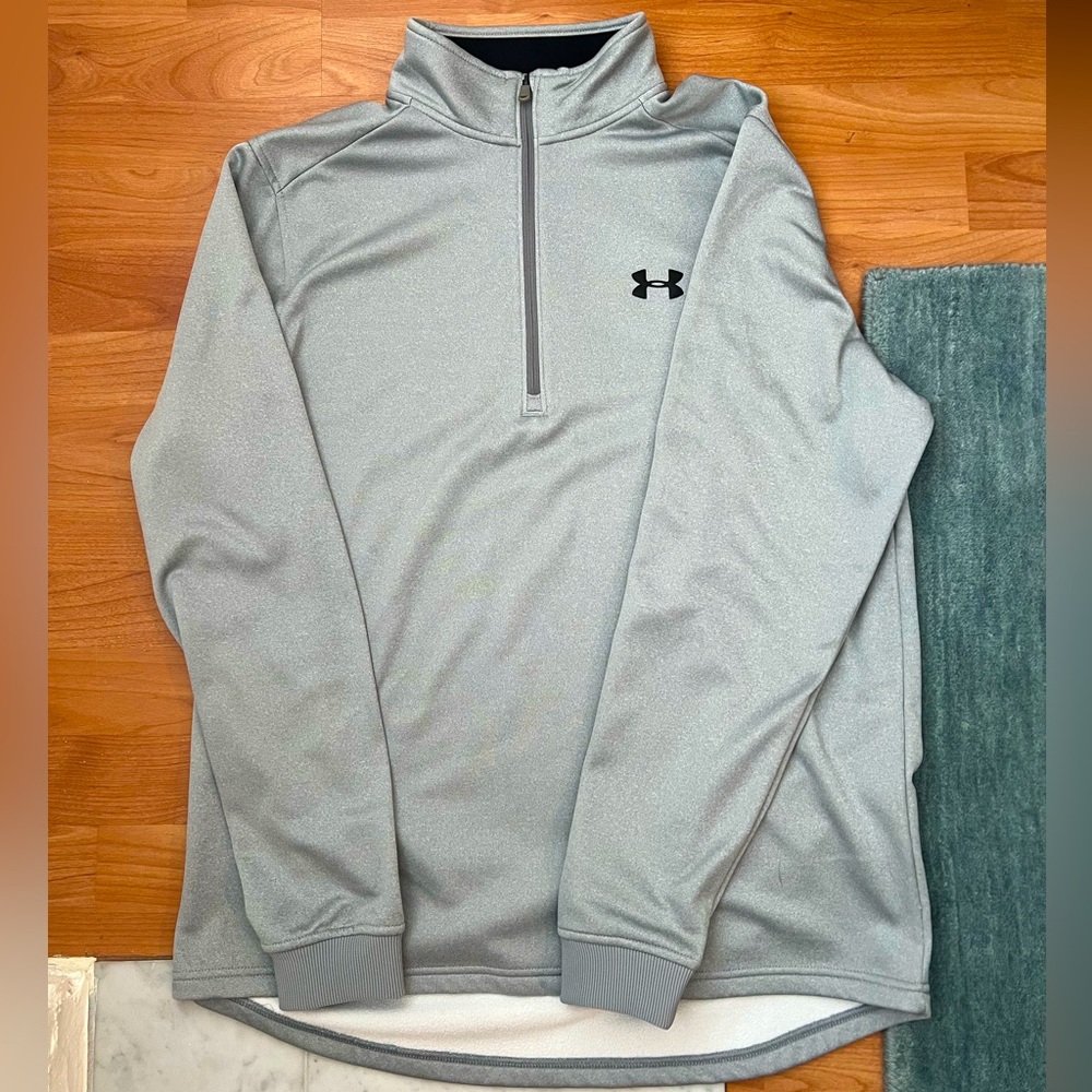 Under Armor gray quarter zip sweater